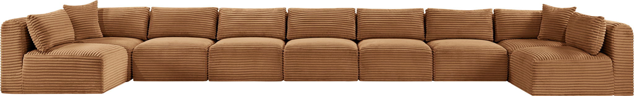 Shaggy - Fabric 9 Piece Modular Sectional - Simple Home Plus