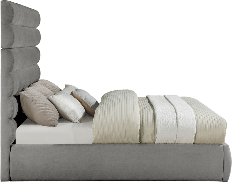 Adam - Chenille Fabric Bed With 70.5" Headboard - Simple Home Plus
