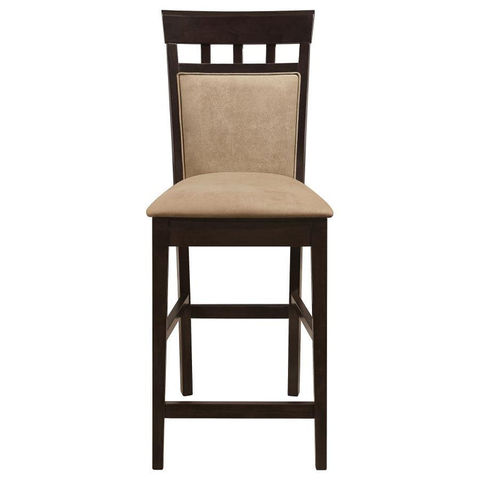 Gabriel - Closed Back Counter Chair (Set of 2) - Cappuccino - Simple Home Plus