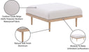 Laguna - Resilient Water Resistant Fabric Upholstered Outdoor Patio Modular Ottoman - Simple Home Plus