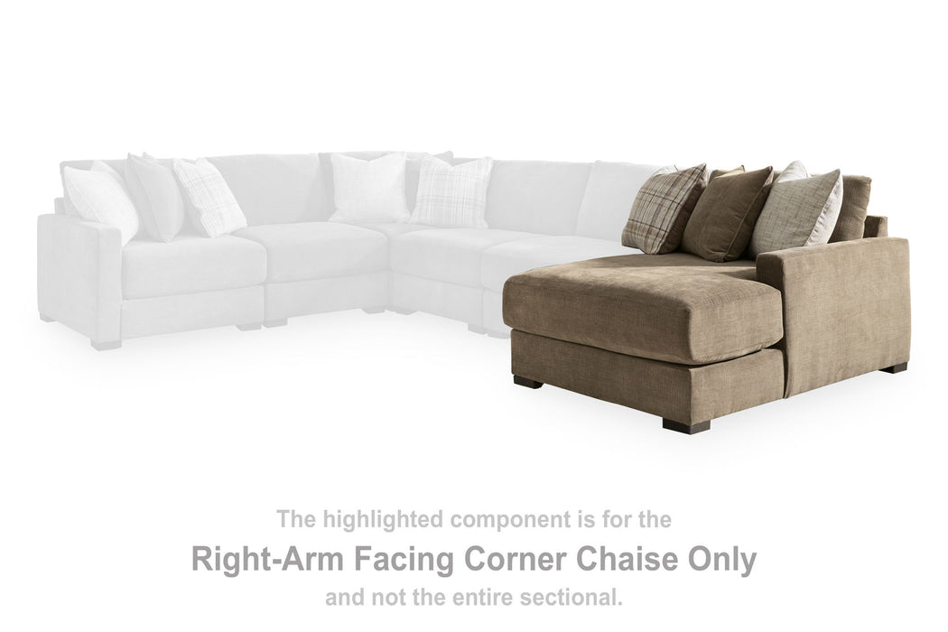 Camellia-Court - RAF Corner Chaise - Coffee - Simple Home Plus