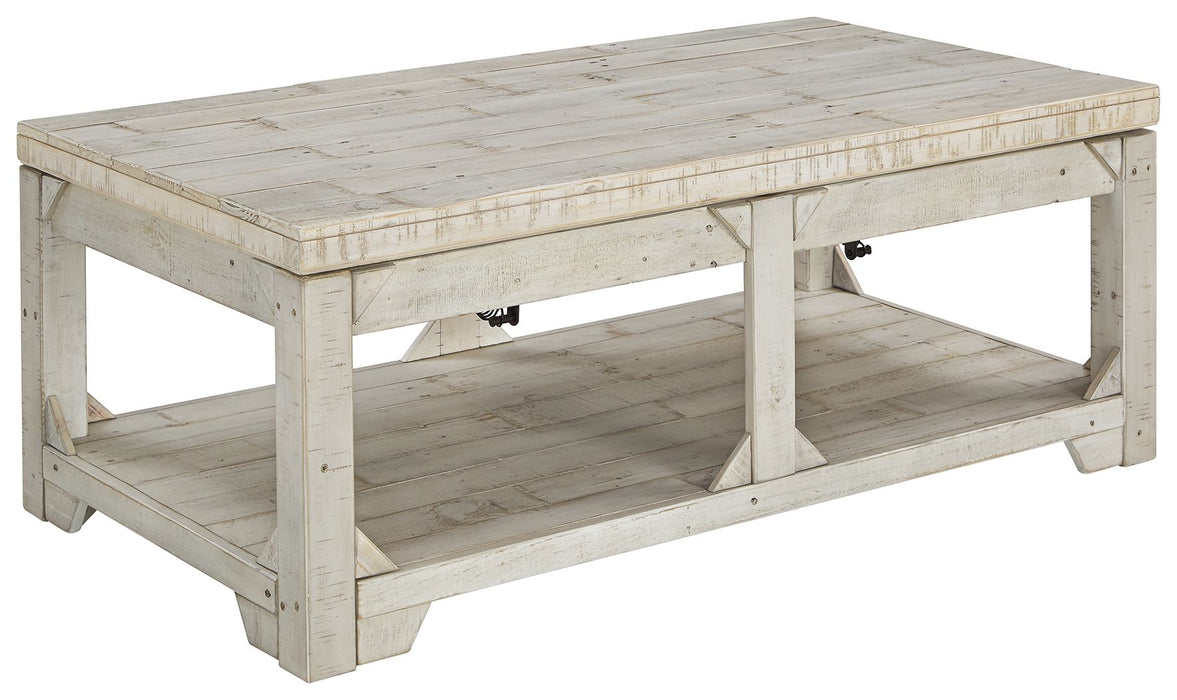 Lift Top Cocktail Table Whitew