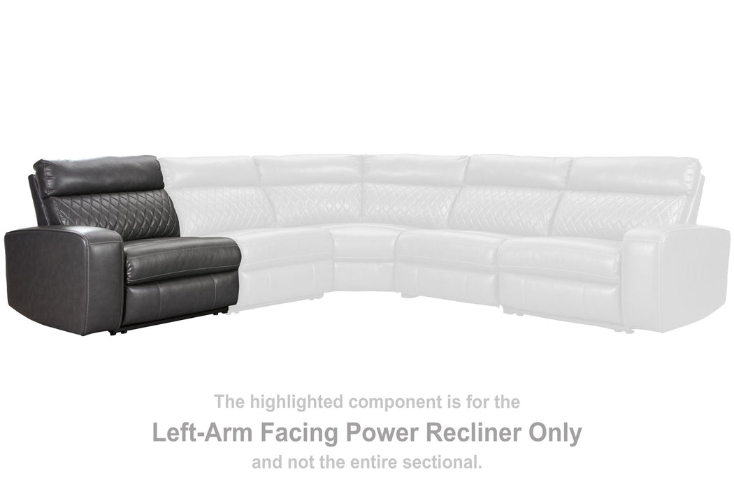 Samperstone - LAF Zero Wall Power Recliner - Gray - Simple Home Plus