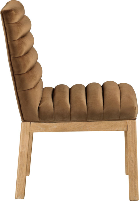 Evelyn - Dining Chair With Natural Legs - Saddle - Simple Home Plus