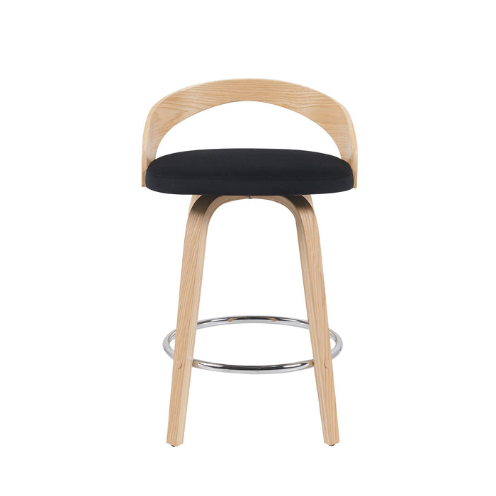 Sonia - Swivel Bar Height Stool - Brown - Simple Home Plus