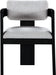 Sacha - Linen Dining Chair With Black Base (Set of 2) - Simple Home Plus
