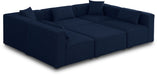 Cube - Linen 6 Piece Modular Sectional - Simple Home Plus