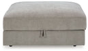 Aslan Court - Pebble - Ottoman With Storage - Simple Home Plus