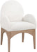 Waldorf - Boucle Dining Arm Chair With Natural Legs - Simple Home Plus