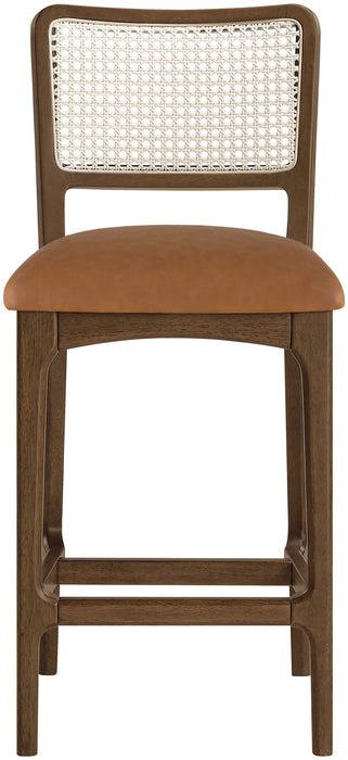 Atrium - Counter Stool With Brushed Brown Base (Set of 2) - Simple Home Plus