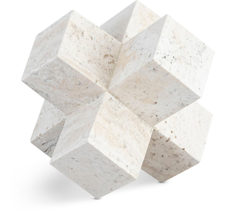 Jack - Travertine Decorative Object - Natural - Simple Home Plus
