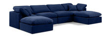 Indulge - Velvet 6 Piece Modular Double Chaise Sectional - Simple Home Plus