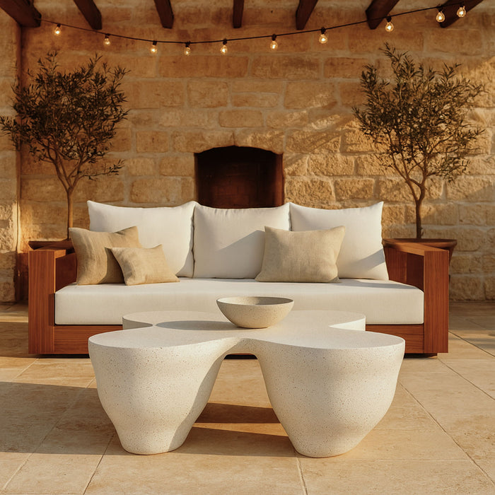 Fiore - Concrete Coffee Table - Simple Home Plus