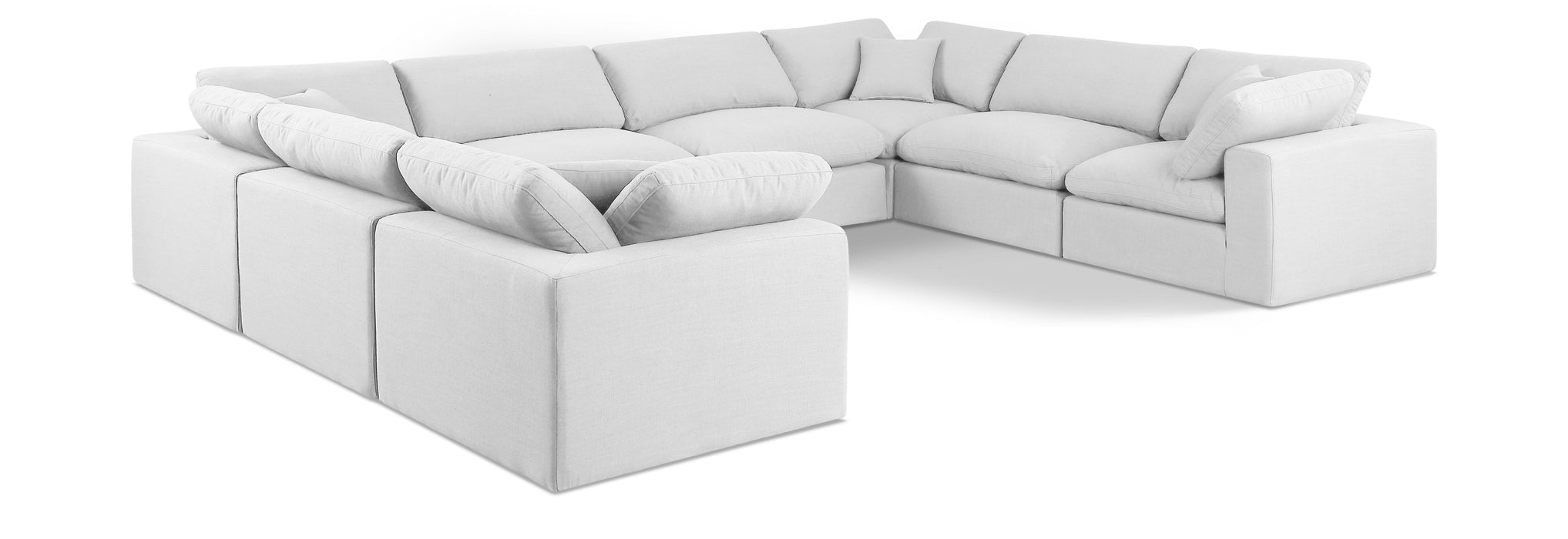 Comfy - 8 Piece Linen Modular Sectional - Simple Home Plus