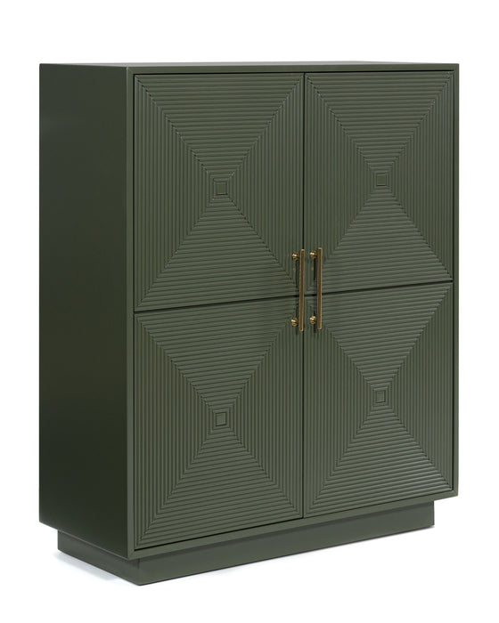 Geirwood - Dark Green - Accent Cabinet - Simple Home Plus