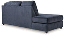 Albar Place - Laf Corner Chaise - Cobalt - Simple Home Plus