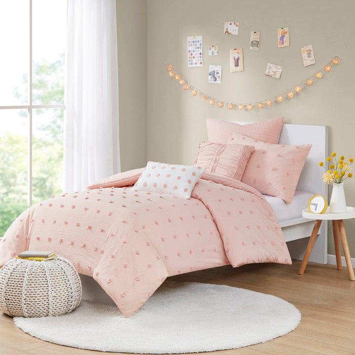 Brooklyn - Twin Duvet Cover Set - Pink - Simple Home Plus