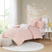 Brooklyn - Twin Duvet Cover Set - Pink - Simple Home Plus