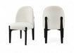 Torino - Upholstered Dining Chair With Brushed Black Base (Set of 2) - Simple Home Plus