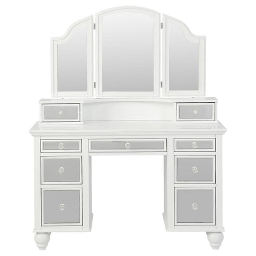 Reinhart - Reinhart 2 Piece Vanity Set - White And Beige - Simple Home Plus