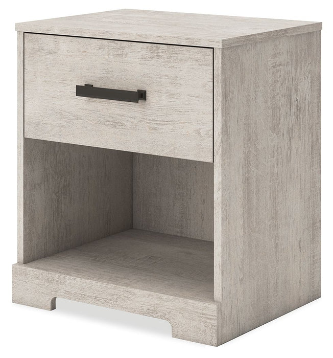 Shawburn - Gray - One Drawer Night Stand - Simple Home Plus