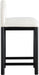 Conrad - Linen Counter Stool With Black Legs - Simple Home Plus