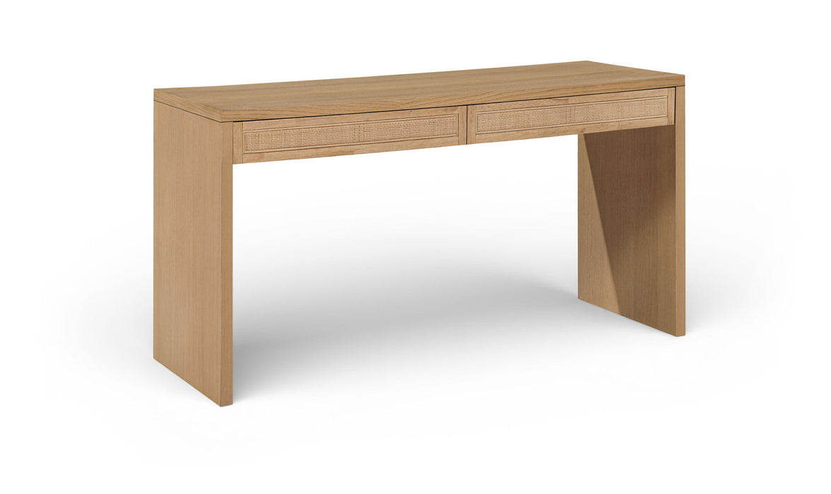 Avro - Solid Wood And Oak Veneer Desk - Simple Home Plus