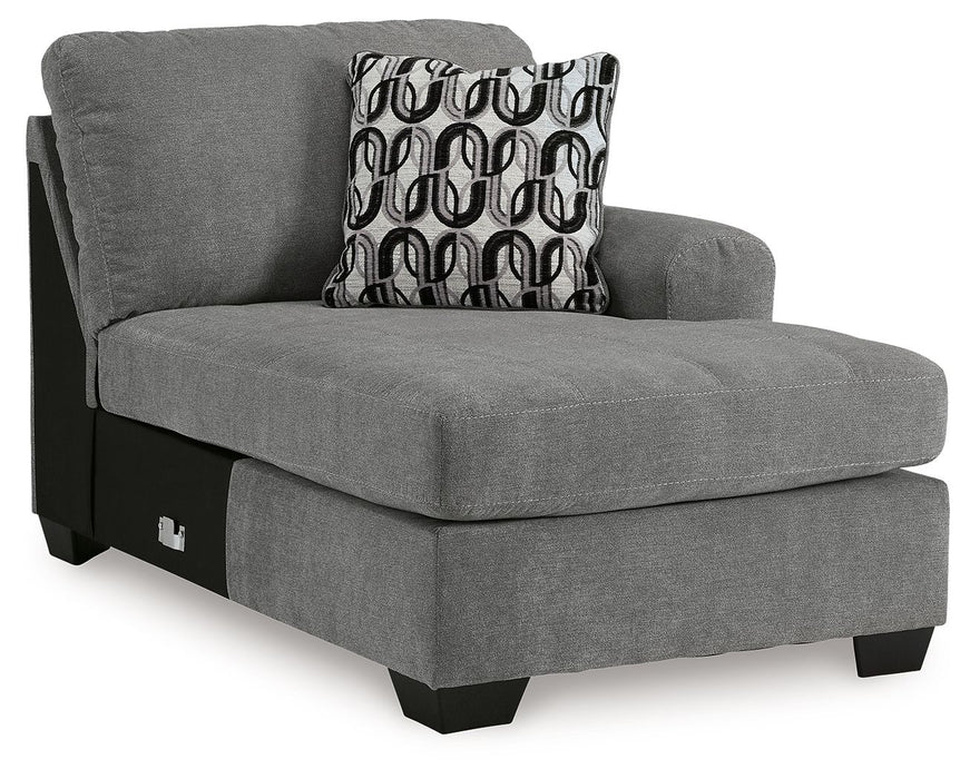 Birkdale Court - Raf Corner Chaise - Gray - Simple Home Plus