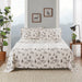Flannel - 4 Piece King Sheet Set - Gray Deer Toile - Simple Home Plus