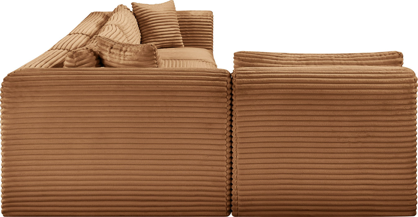 Shaggy - Fabric 5 Piece Modular Sectional - Simple Home Plus