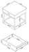Byers - 1-Drawer Square Engineered Wood End Table - Brown Oak - Simple Home Plus