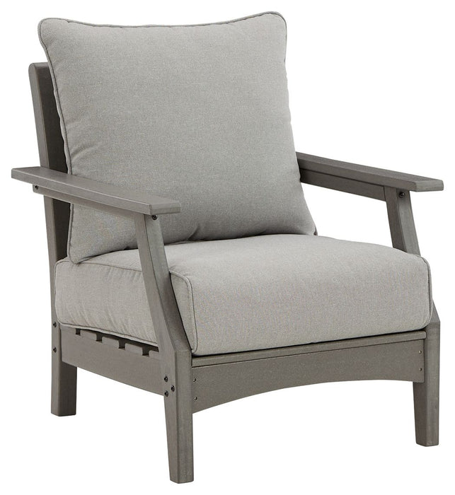 Visola - Gray - Lounge Chair w/Cushion (Set of 2) - Simple Home Plus