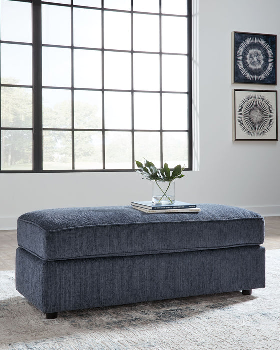 Albar Place - Cobalt - Oversized Accent Ottoman - Simple Home Plus