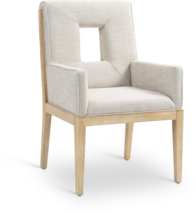 Gwendolyn - Dining Arm Chair With Natural Frame - Simple Home Plus