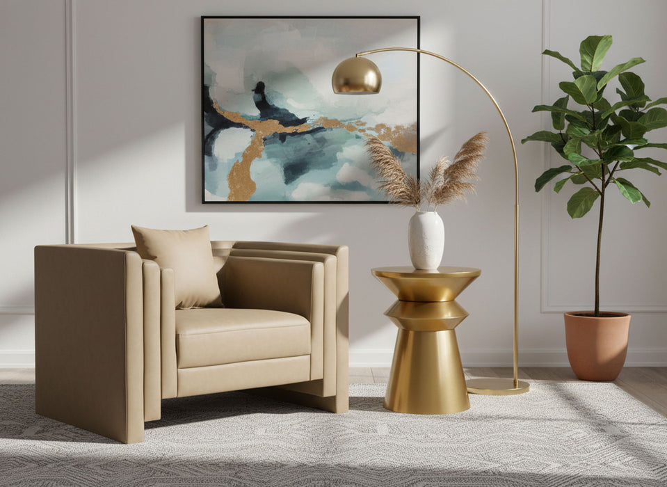 Jai - End Table - Gold - Simple Home Plus