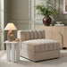 Rummi - Velvet Performance Fabric Upholstered Modular Armless Chair - Simple Home Plus
