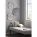 Rossi - Feather Painted Round Wall Decor (Set of 3) - Gray - Simple Home Plus