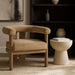 Arienzo - Performance Fabric Upholstered Accent Chair - Walnut Base - Simple Home Plus