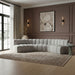 Arc - Boucle Fabric 5 Piece U-Shaped Modular Sofa - Simple Home Plus