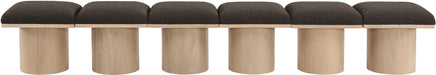 Pavilion - 6 Piece Modular Bench With Natural Base - Simple Home Plus