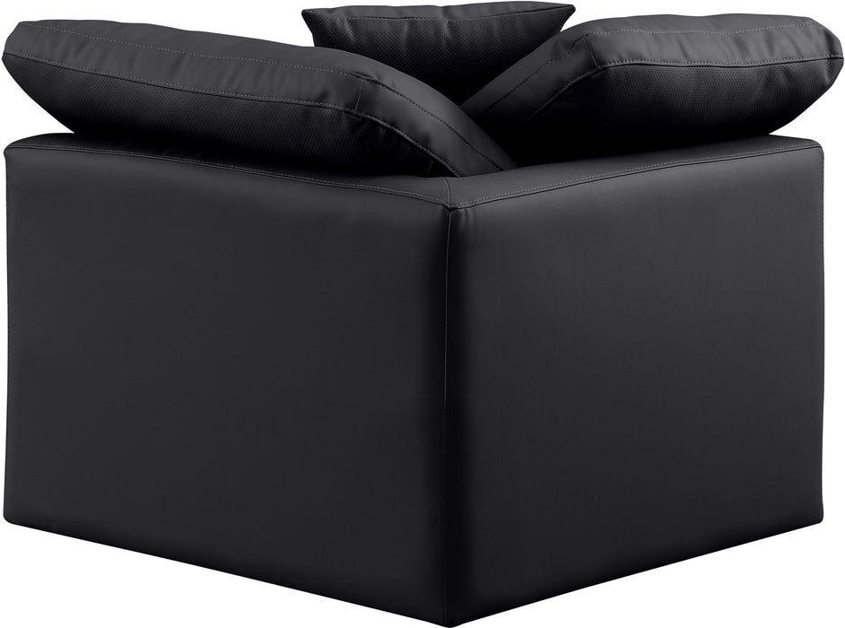 Indulge - Faux Leather Corner Chair - Simple Home Plus