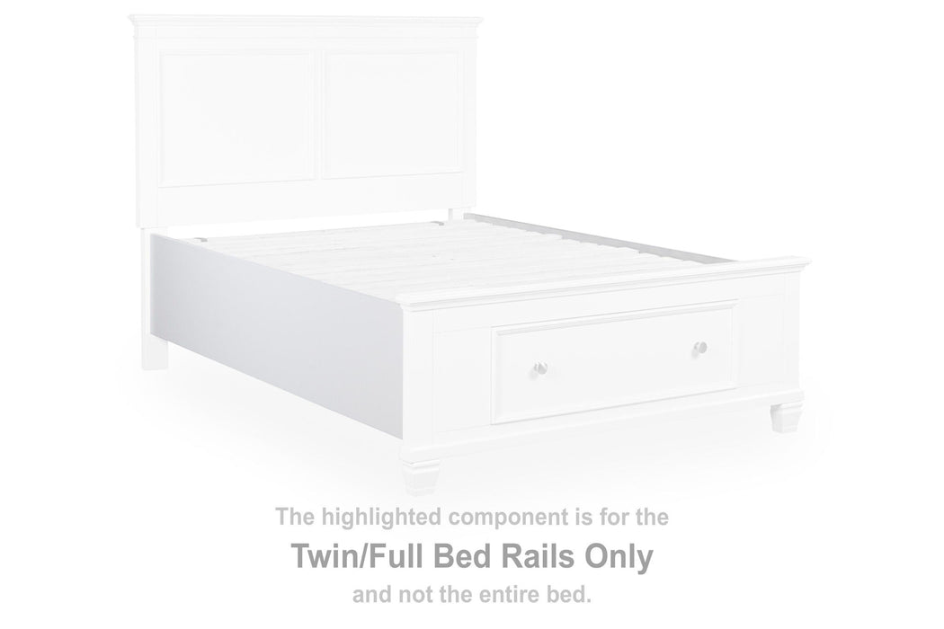 Fortman - Twin/Full Bed Rails - White - Simple Home Plus