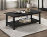Payne - Wood Coffee Table with Shelf - Simple Home Plus