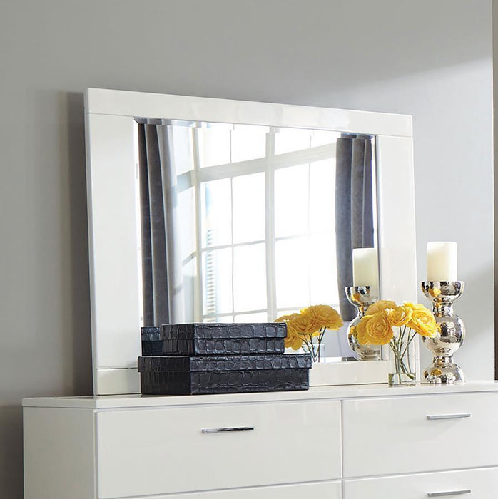 Felicity - Dresser Mirror - White High Gloss - Simple Home Plus