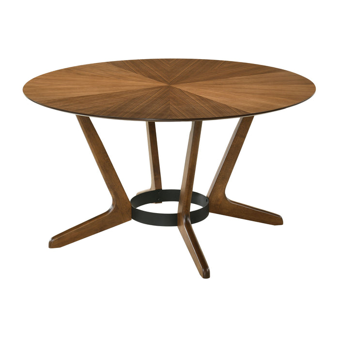 Santana - Round Wood Dining Table - Simple Home Plus