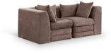 Stellar - 2 Piece 76" Upholstered Modular Loveseat - Simple Home Plus