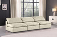 Comfy - Faux Leather Modular Armless Sofa 3 Seats - Simple Home Plus
