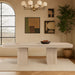 Mohari - Solid Wood And Oak Veneer 112" / 160" Dining Table - Simple Home Plus
