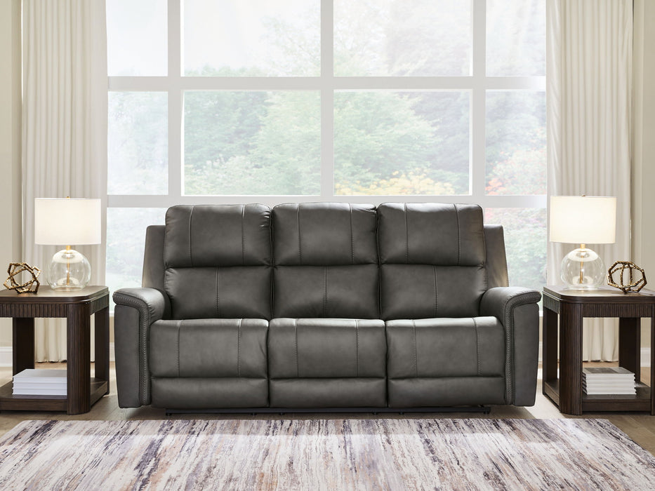 Bleckley - Power Reclining Sofa With Adjustable Headrest - Simple Home Plus