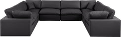 Comfy - 8 Piece Faux Leather Modular Sectional - Simple Home Plus